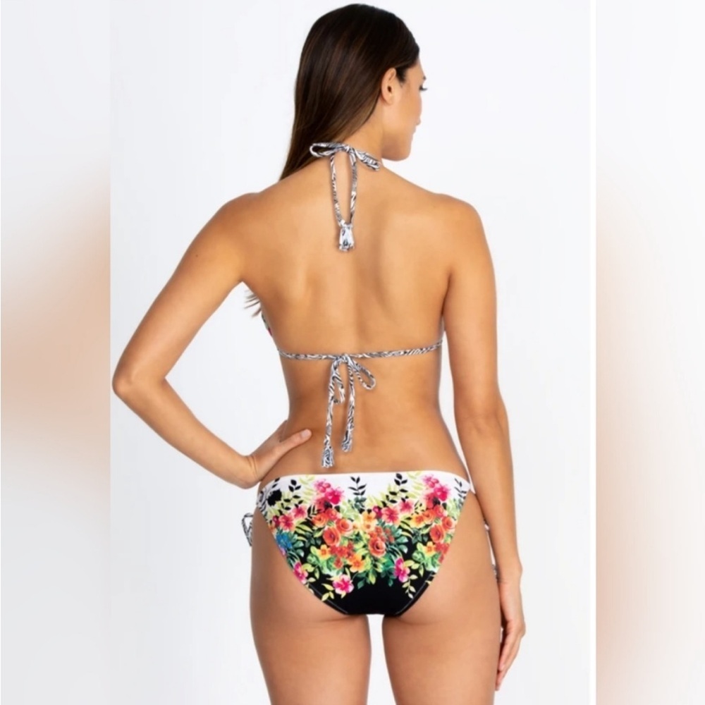 Johnny Was Spring Tie Bikini Top & Bottoms - Picture 2 of 2